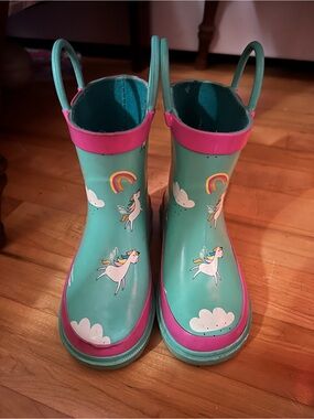 Girls Unicorn Rain Boots